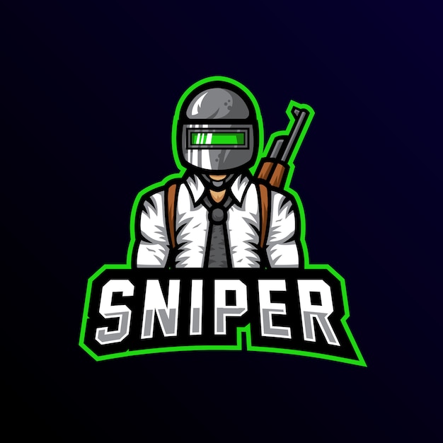 Sniper mascot logo esport gaming