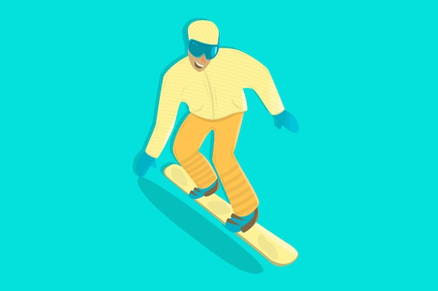 El snowboarder