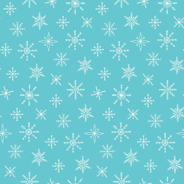 Vector snowflack vector de patrones sin fisuras fondo de invierno para la decoración de navidad