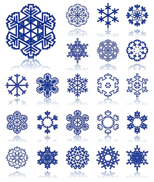 Vector snowflake2