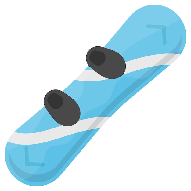 Snowskate Concept Single deck Cruiser Skateboard vector Temporada de invierno Elemento Snowboard