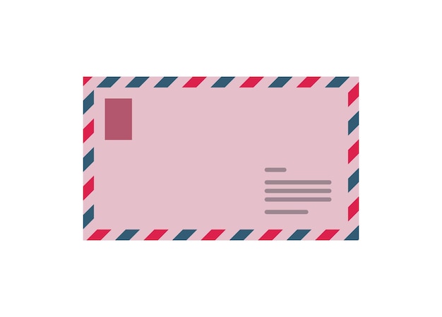 Sobre de correo Ilustración plana sencilla