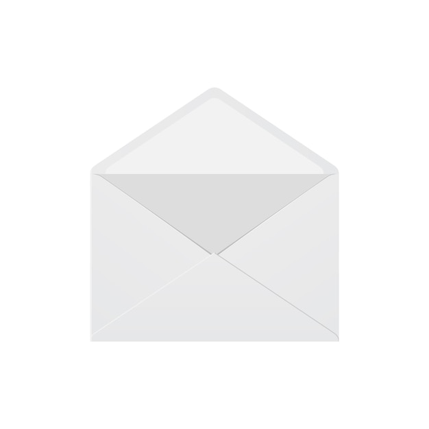 Sobre con icono de letra en estilo plano Ilustración vectorial de documento de correo electrónico en fondo aislado Concepto de negocio de carteles postales
