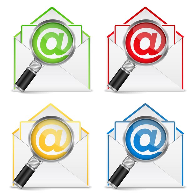 Sobre con nueva ilustración de vector de correo electrónico eps10