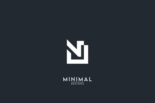 Sobresaliente creativa única letra VN NV logo monograma icono diseño vector elemento