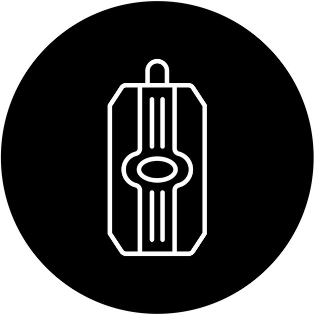 Vector soda can icon style