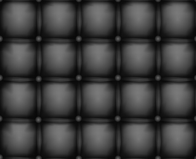 Sofá de tapicería de cuero de textura vectorial