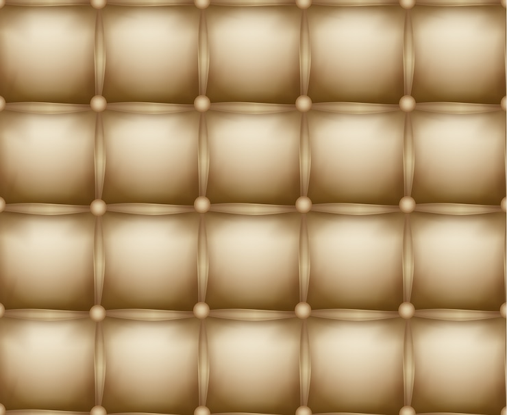 Vector sofá de tapicería de cuero de textura vectorial