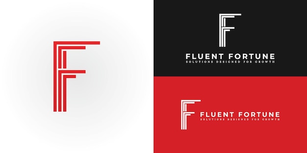 El sofisticado diseño del logotipo presenta las iniciales FF elegantemente entrelazadas