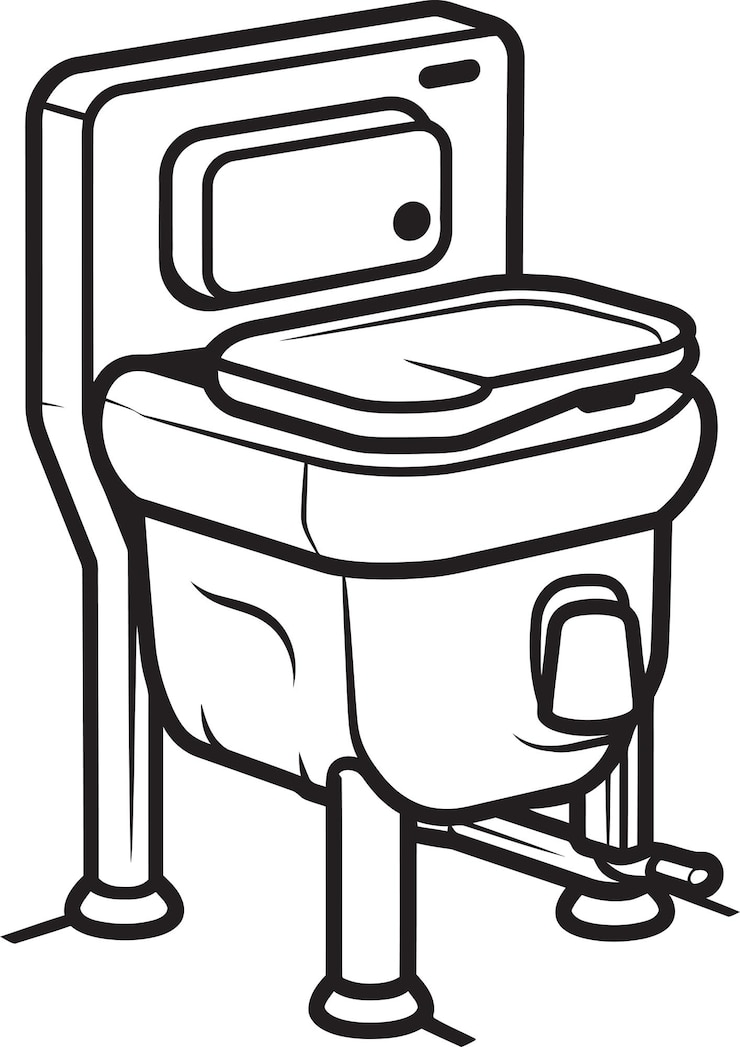 Vector sofisticado gráfico vectorial de bio-toilet que destaca las tecnologías verdes avanzadas para un entorno mejorado