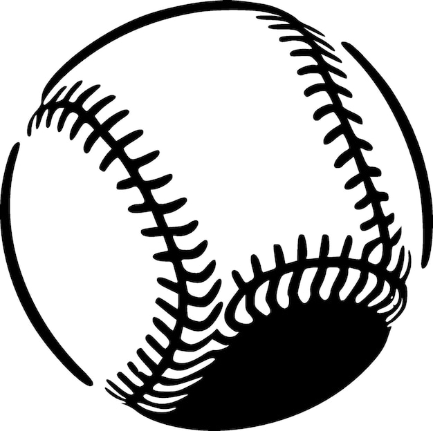 Softbol logotipo vectorial de alta calidad ilustración vectorial ideal para gráfico de camiseta