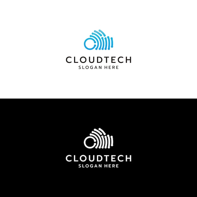 Software de tecnología en la nube Sofisticado Stock Vector Vol.2