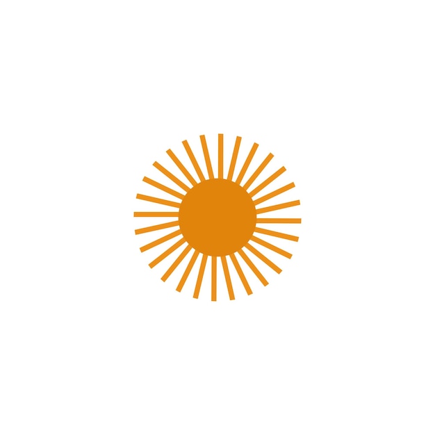 Un sol amarillo con un fondo blanco y un fondo blanco.