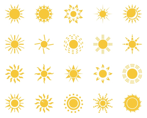 Sol azul rosa y amarillo icono vectorial de neón