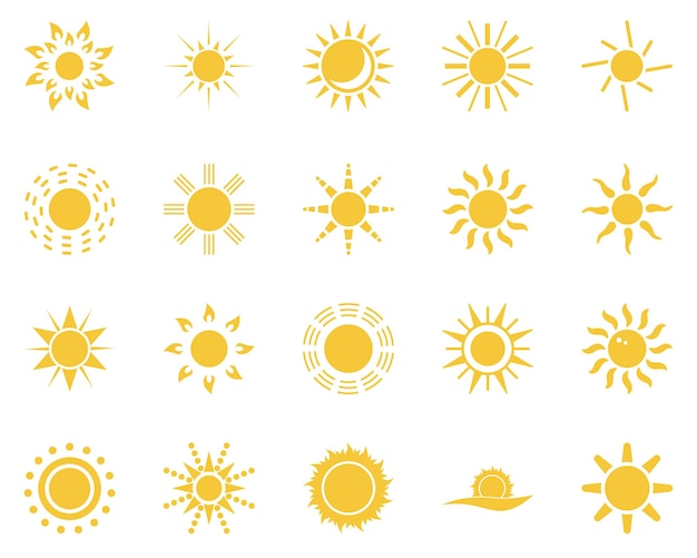 Sol azul rosa y amarillo icono vectorial de neón