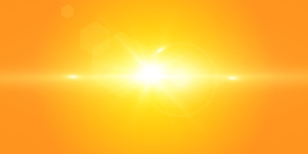Vector sol caliente leto.bliki rayos solares