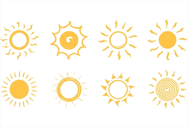 Sol dibujado a mano