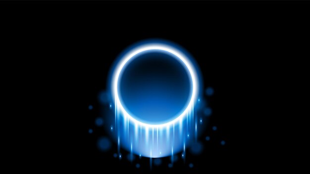Sol Eclipse Fuego Fondo Oscuro Vector Luna Diseño Estilo Espacio Ciencia Resplandor Luz