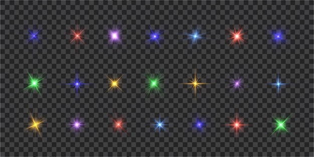 El sol se enjuaga con raos o spotlyght y boke Lance flares red estallido de luz brillante