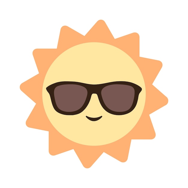 Sol con gafas de sol