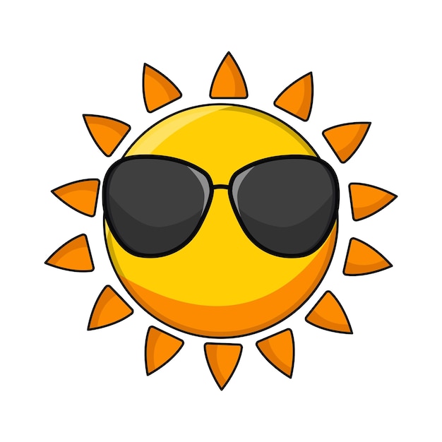 sol con gafas de sol