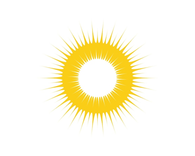 Sol ilustración vectorial icono