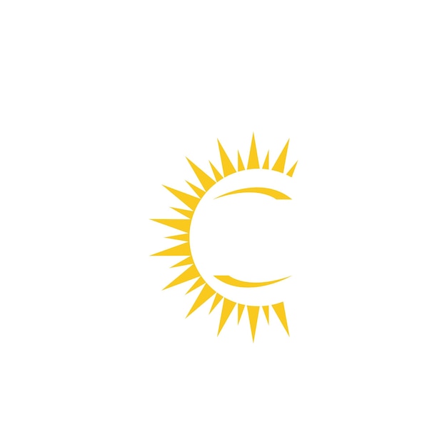 Sol ilustración vectorial icono