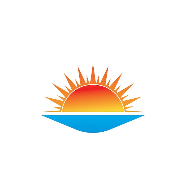 Sol ilustración vectorial icono