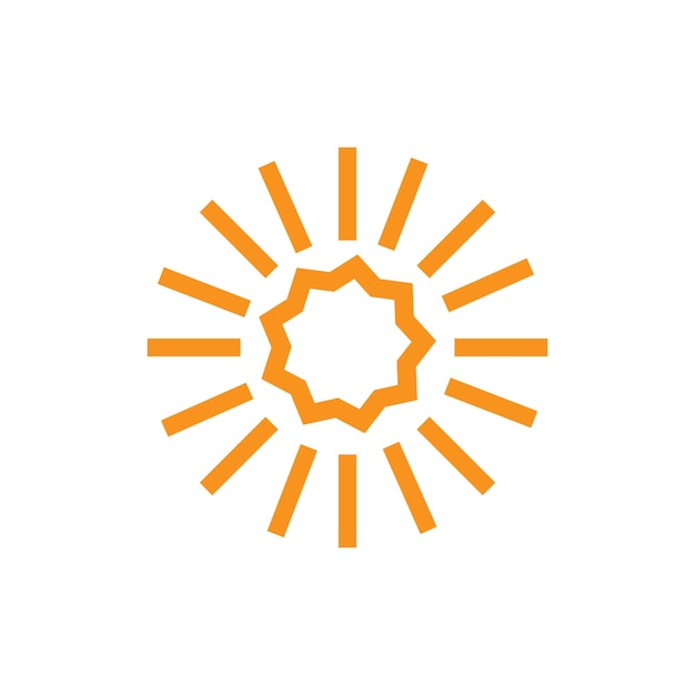 Sol ilustración vectorial icono