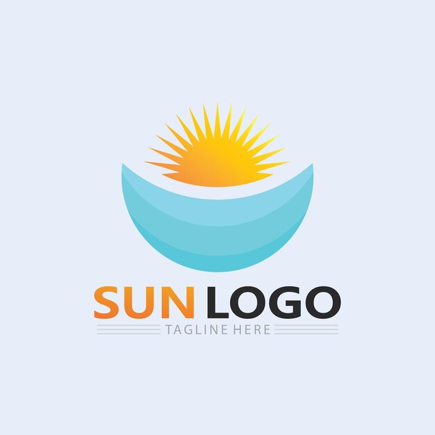 Sol ilustración vectorial icono