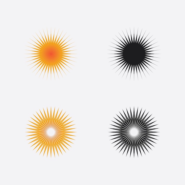 Sol ilustración vectorial icono