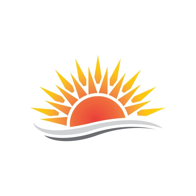 Sol ilustración vectorial icono