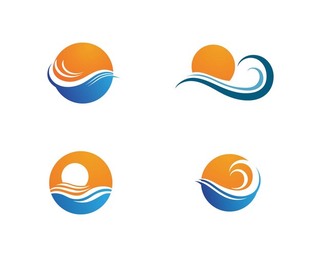 Sol logo y símbolos estrella icono web