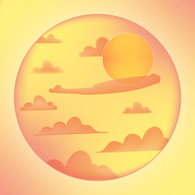 sol y nubes