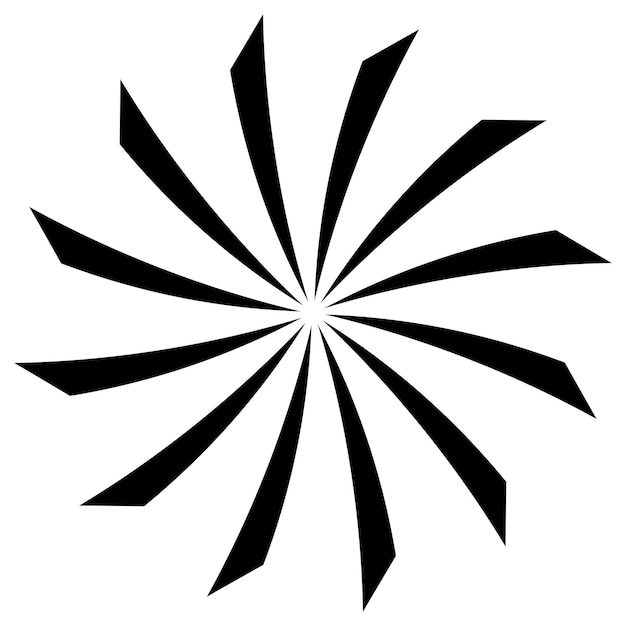 Sol, o, flor, forma, silueta, aislado, blanco, circular, forma, con, pétalos clipart