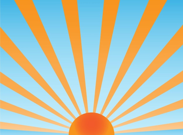 Sol, retro, vector