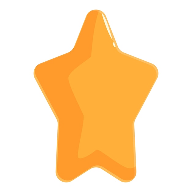 Una sola estrella naranja brillante que brilla con brillo