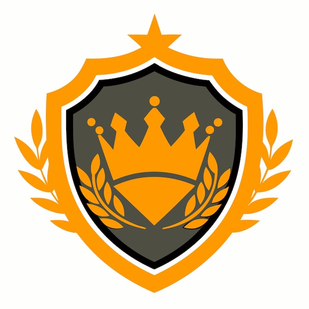 Una sola letra del logotipo de la insignia real