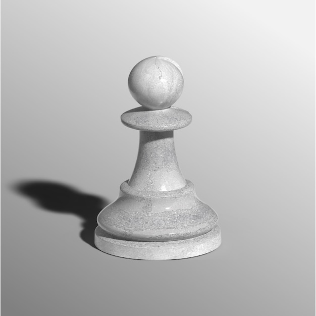 Soldado de ajedrez en 3D