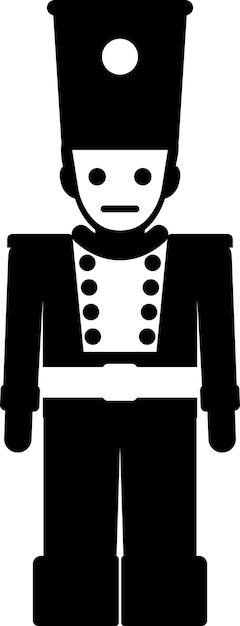 Soldado de juguete en uniforme. Ilustración de juguete para niños.