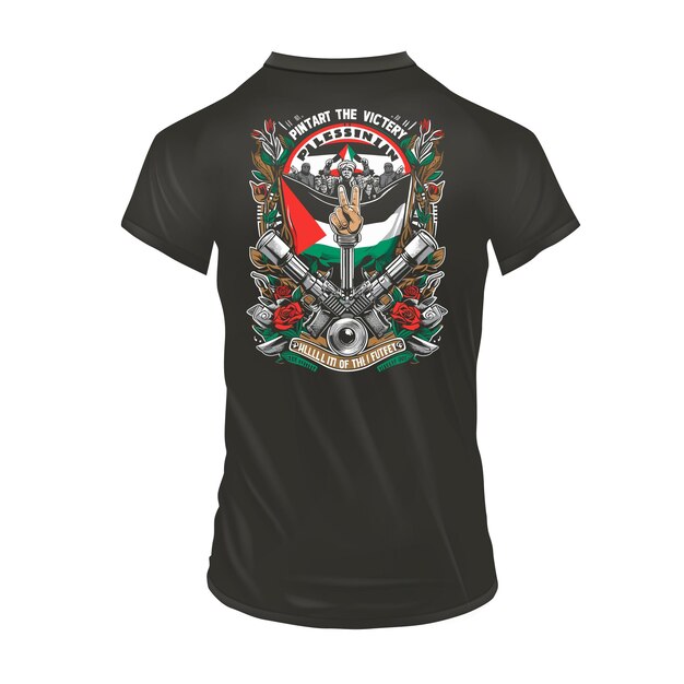 Vector soldado de palestina con diseño vectorial de ilustración ak 47 adecuado para el diseño de camisetas