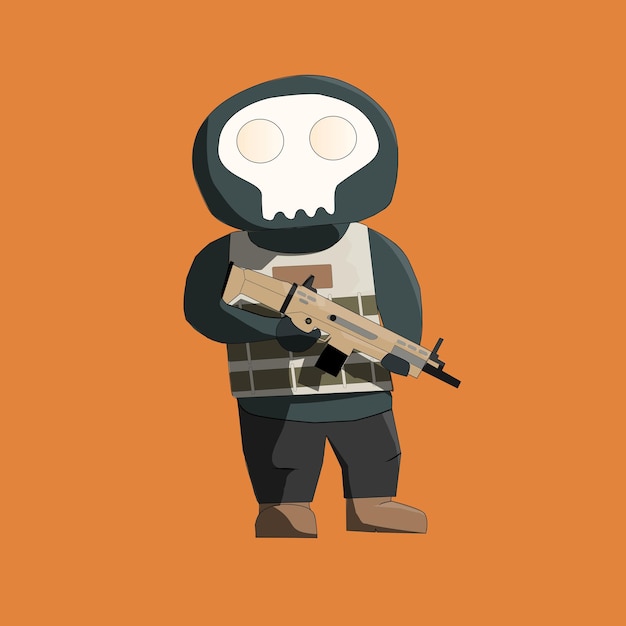 Vector el soldado.