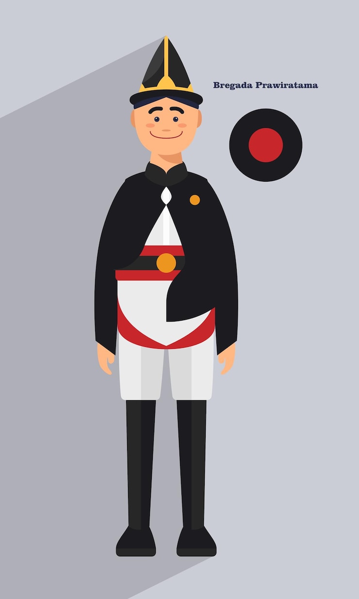 Vector los soldados del palacio de yogyakarta 3