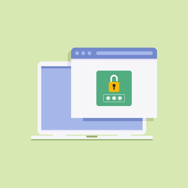 Solicitud de código de contraseña de computadora para datos privados en línea