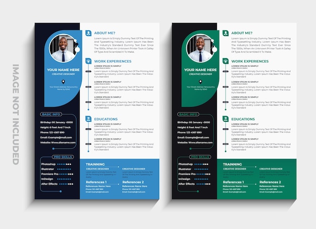 Solicitudes de empleo de diseño comercial de carta de presentación de currículum profesional