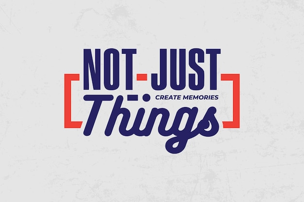 Sólo las cosas crean recuerdos, no la moda callejera. La tipografía cita el diseño gráfico.