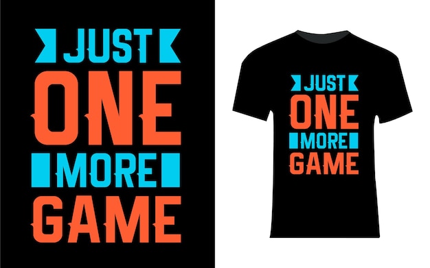 Solo un diseño de camiseta de tipografía de juego más