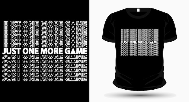 Vector solo un diseño de camiseta de tipografía de juego más