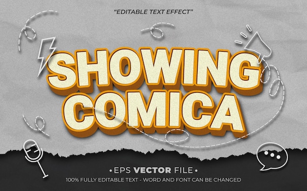 Sólo juego 3d efecto de texto vector editable