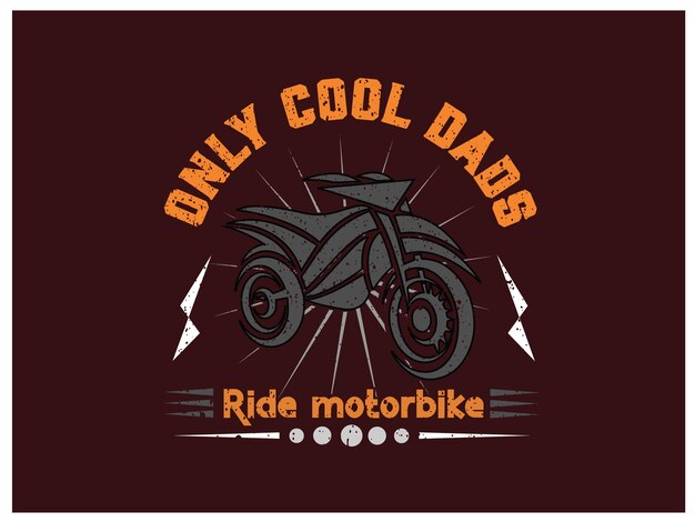 Sólo los papás geniales montan motocicletas diseño de camiseta motociclista abuelo camiseta amante de motocicleta diseño de camiseta